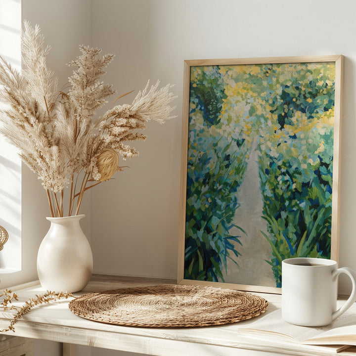 Garden Path - Stretched Canvas, Poster or Fine Art Print I Heart Wall Art