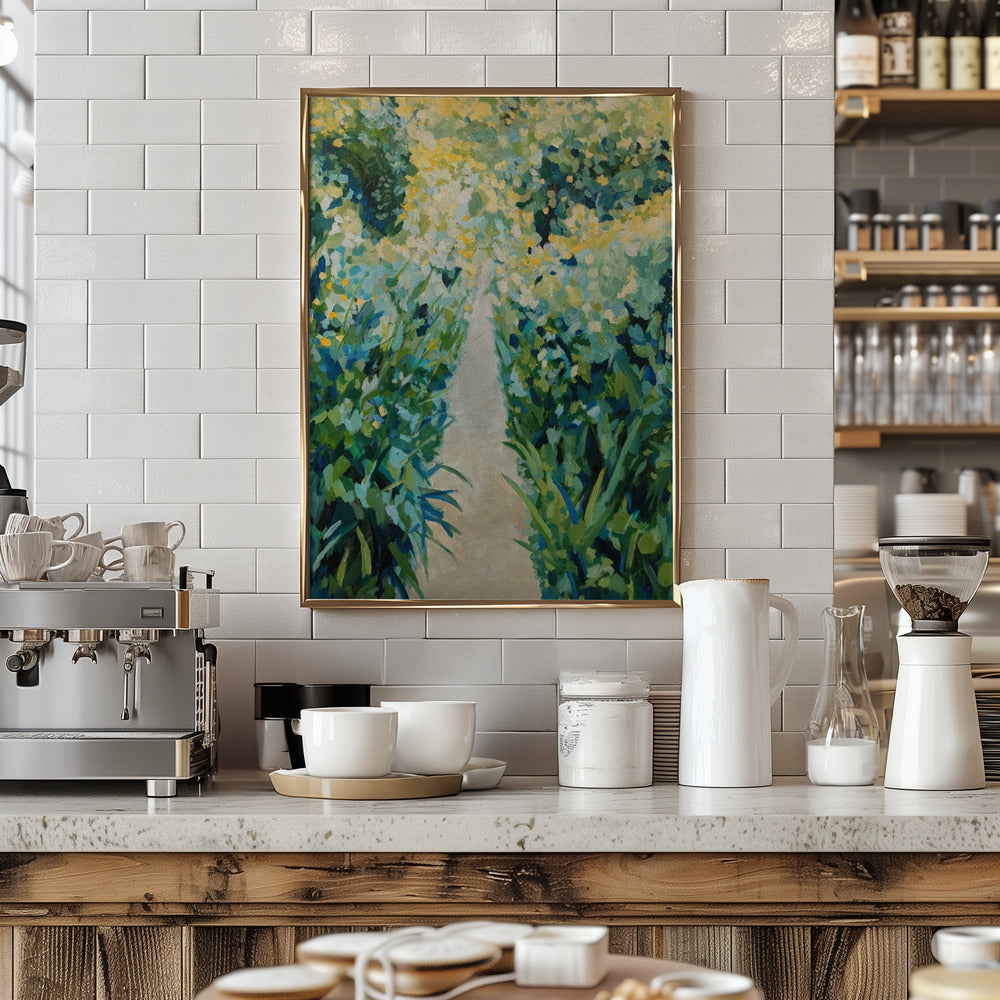 Garden Path - Stretched Canvas, Poster or Fine Art Print I Heart Wall Art