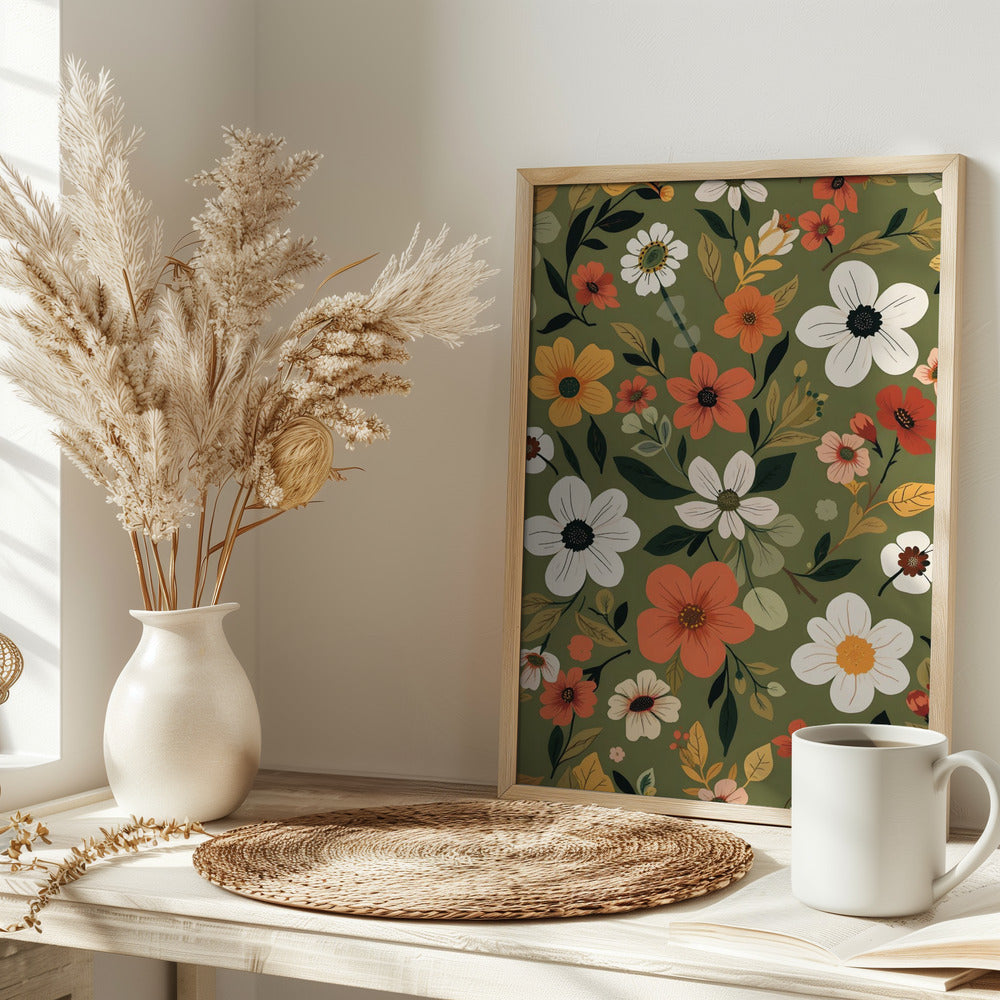Garden Stroll - Stretched Canvas, Poster or Fine Art Print I Heart Wall Art
