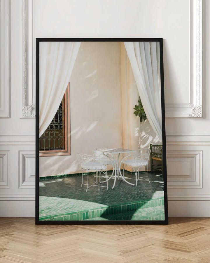 Garden Terrace - Stretched Canvas, Poster or Fine Art Print - I Heart Wall Art - Poster Print, Canvas Print or Framed Art Print