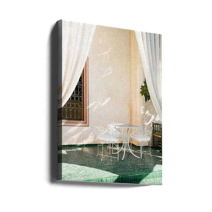 Garden Terrace - Stretched Canvas, Poster or Fine Art Print - I Heart Wall Art - Poster Print, Canvas Print or Framed Art Print
