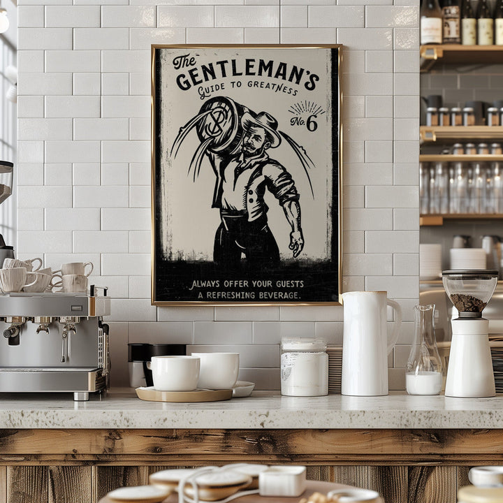 Gentleman - Stretched Canvas, Poster or Fine Art Print I Heart Wall Art