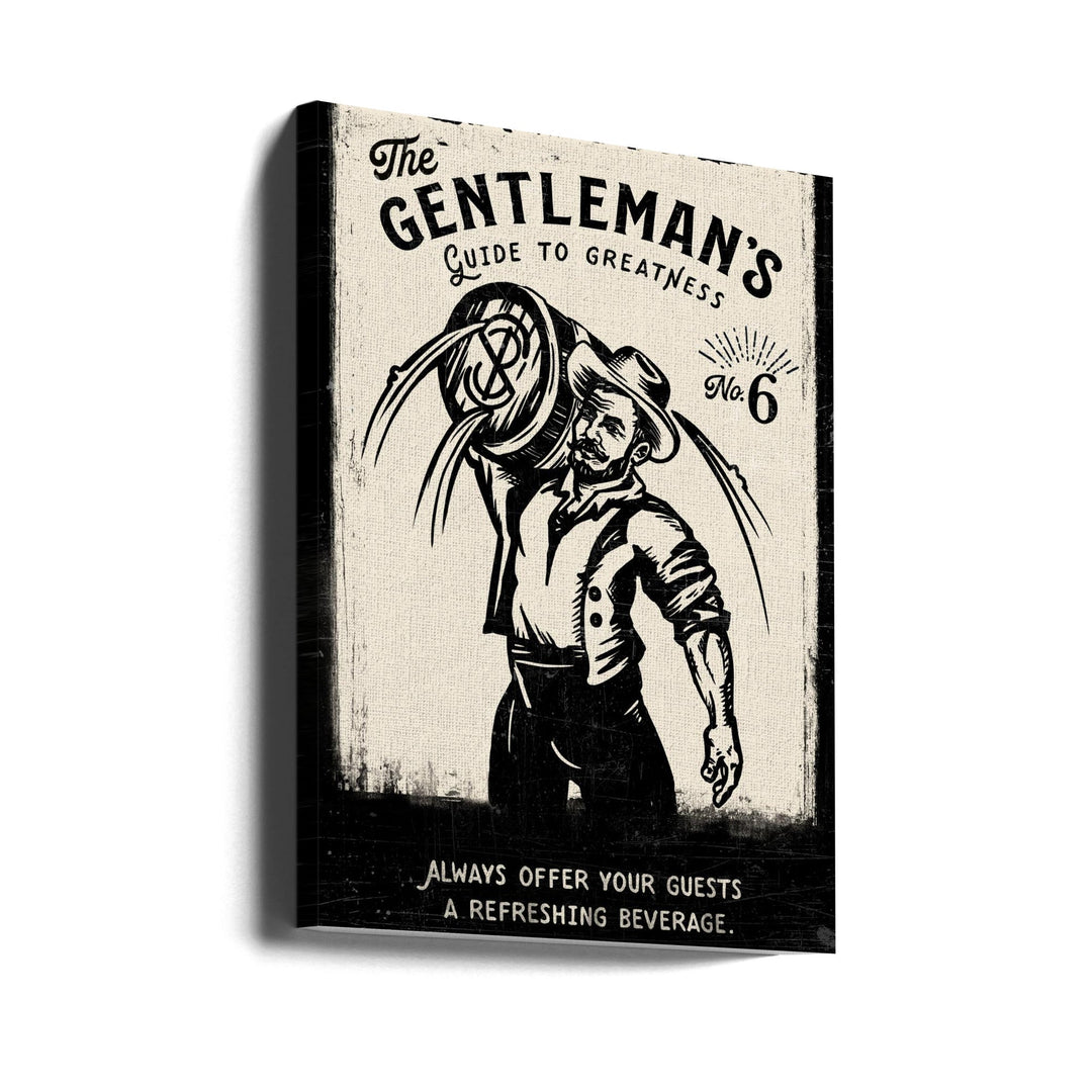 Gentleman - Stretched Canvas, Poster or Fine Art Print I Heart Wall Art