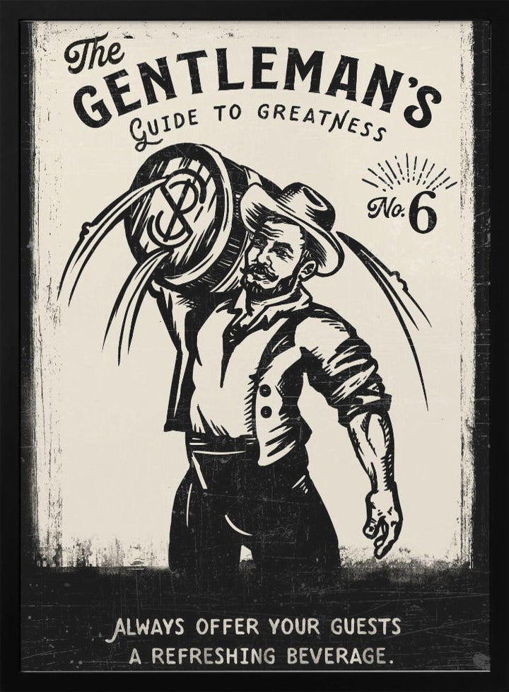 Gentleman - Stretched Canvas, Poster or Fine Art Print I Heart Wall Art
