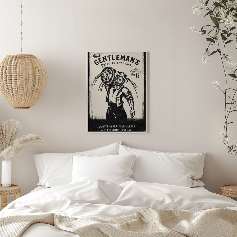 Gentleman - Stretched Canvas, Poster or Fine Art Print I Heart Wall Art