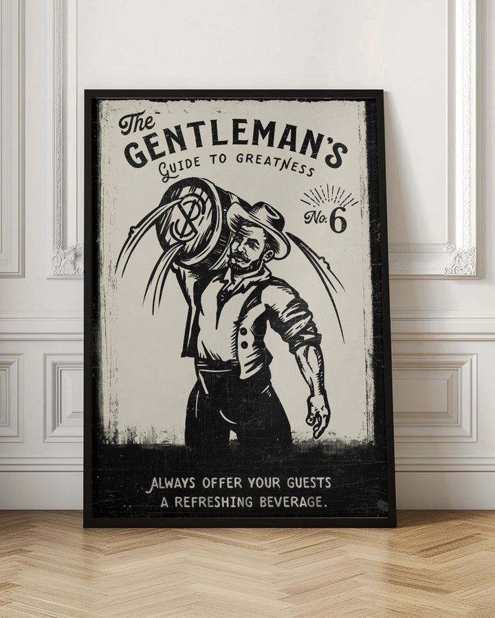 Gentleman - Stretched Canvas, Poster or Fine Art Print I Heart Wall Art