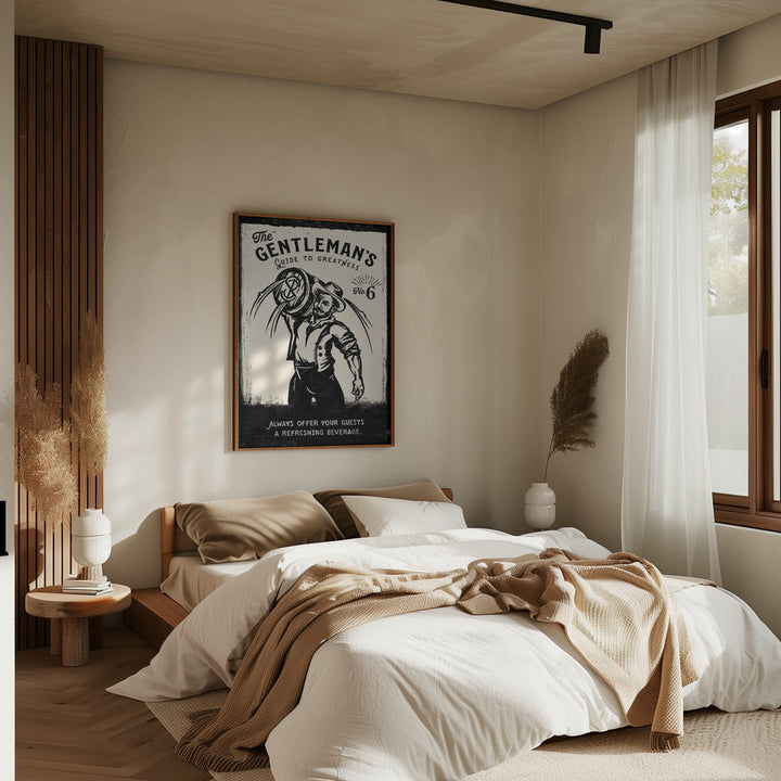 Gentleman - Stretched Canvas, Poster or Fine Art Print I Heart Wall Art
