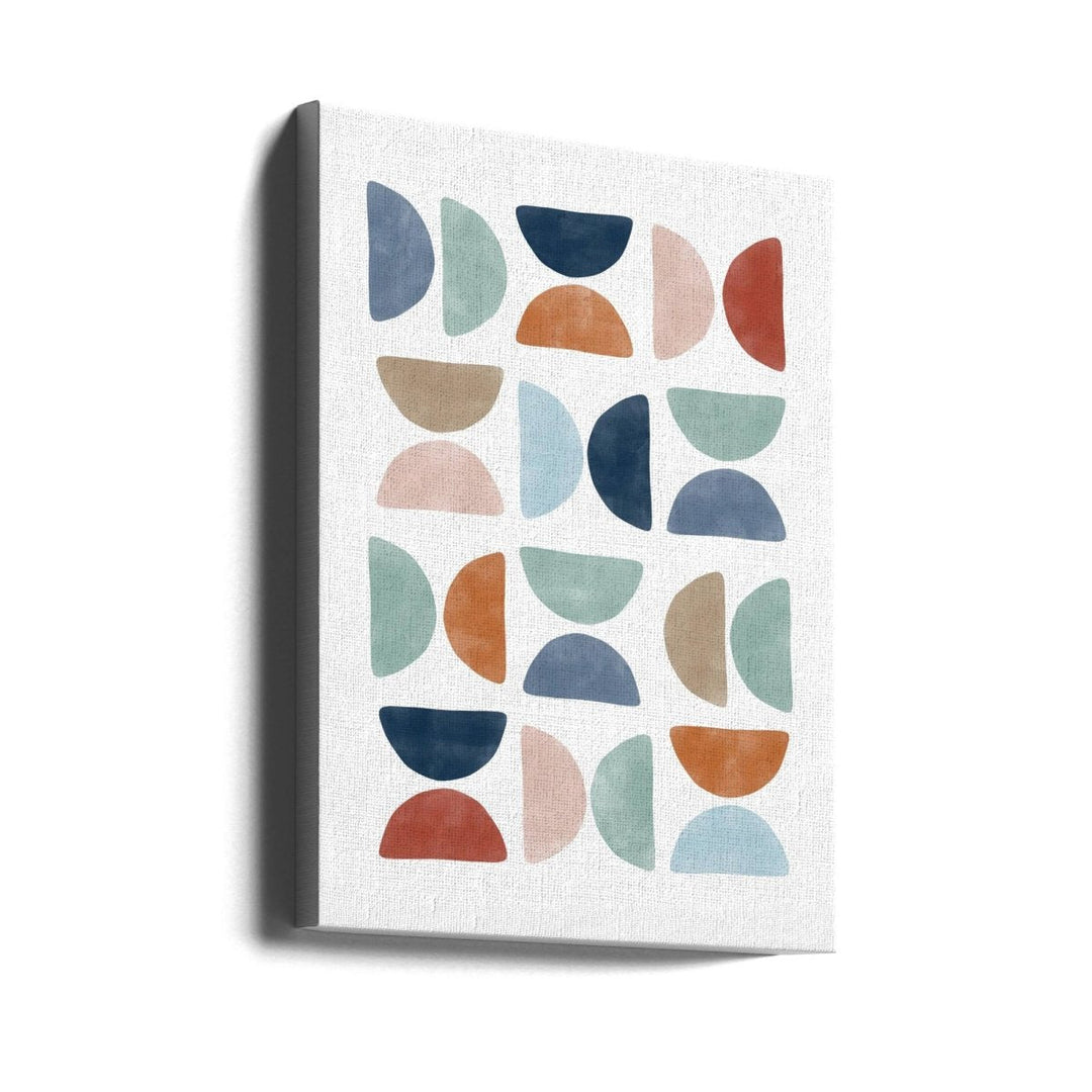 Geo Color Mosaic - Stretched Canvas, Poster or Fine Art Print - I Heart Wall Art - Poster Print, Canvas Print or Framed Art Print