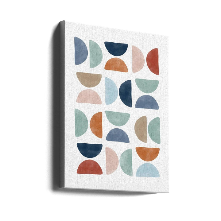 Geo Color Mosaic - Stretched Canvas, Poster or Fine Art Print - I Heart Wall Art - Poster Print, Canvas Print or Framed Art Print