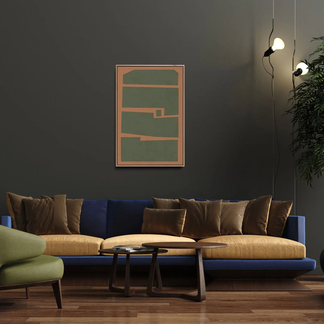 Geo Green Art Print by Paint It Black Studio - Stretched Canvas Print or Framed Fine Art Print - Artwork I Heart Wall Art Australia 