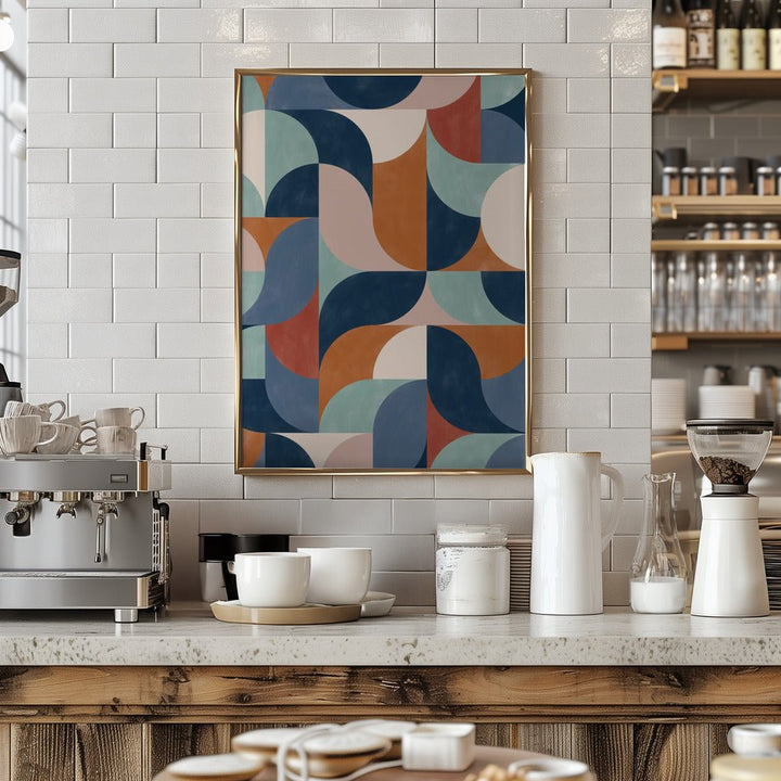 Geo Rhythm Tiles - Stretched Canvas, Poster or Fine Art Print - I Heart Wall Art - Poster Print, Canvas Print or Framed Art Print