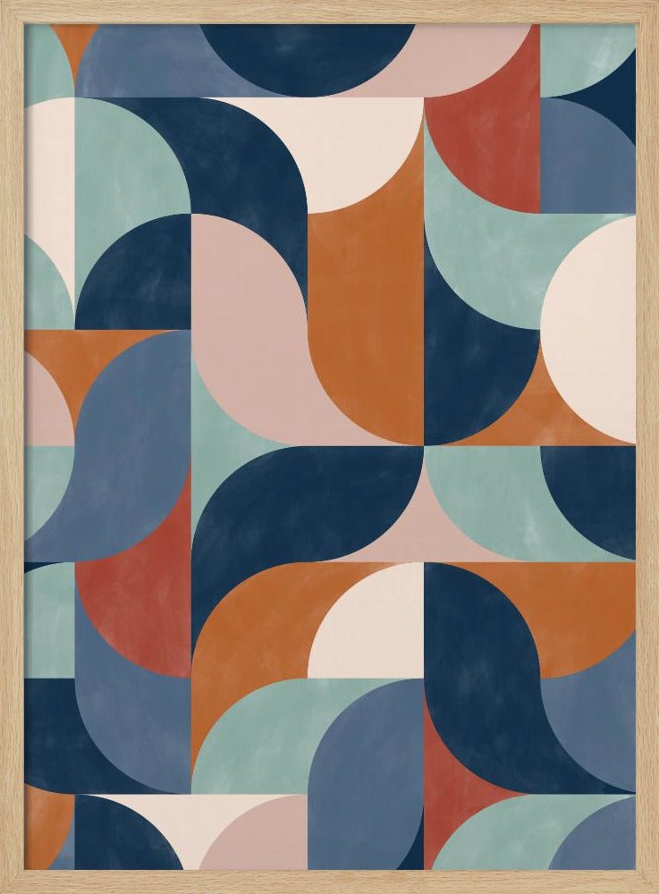 Geo Rhythm Tiles - Stretched Canvas, Poster or Fine Art Print - I Heart Wall Art - Poster Print, Canvas Print or Framed Art Print