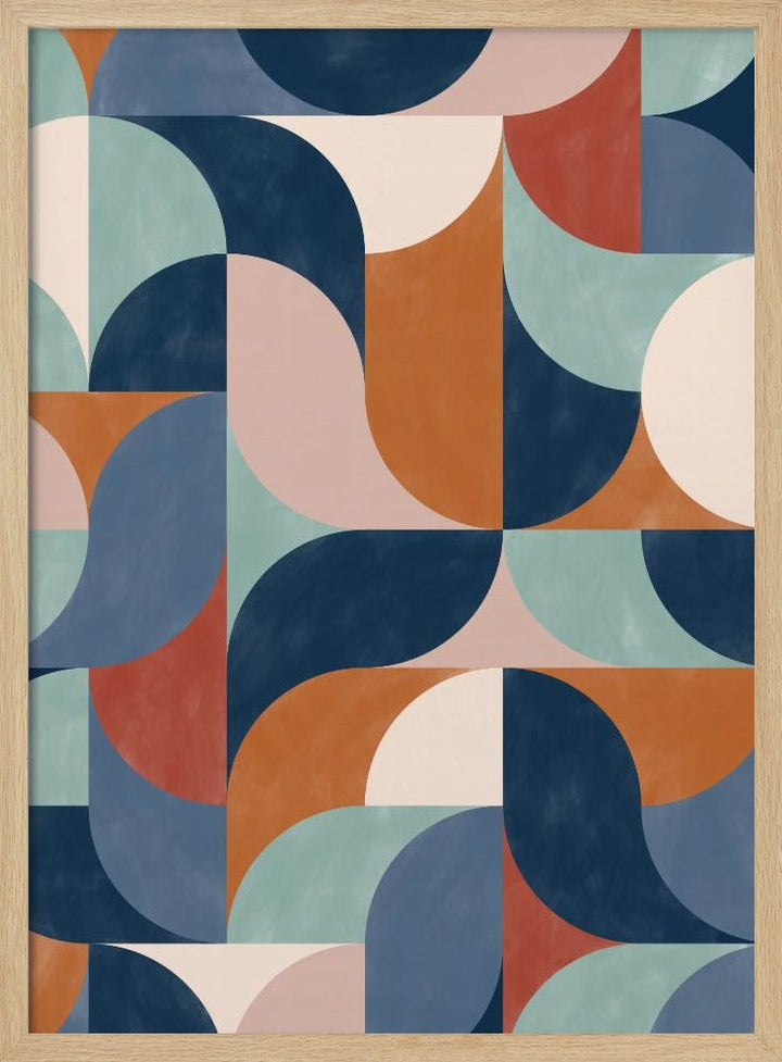 Geo Rhythm Tiles - Stretched Canvas, Poster or Fine Art Print - I Heart Wall Art - Poster Print, Canvas Print or Framed Art Print