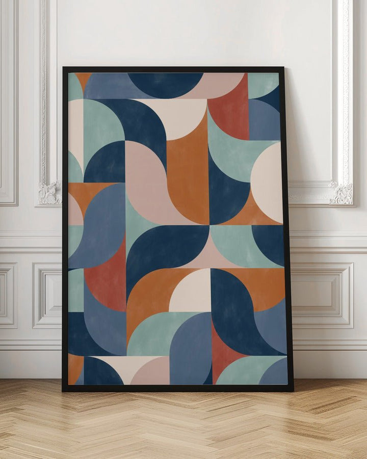 Geo Rhythm Tiles - Stretched Canvas, Poster or Fine Art Print - I Heart Wall Art - Poster Print, Canvas Print or Framed Art Print