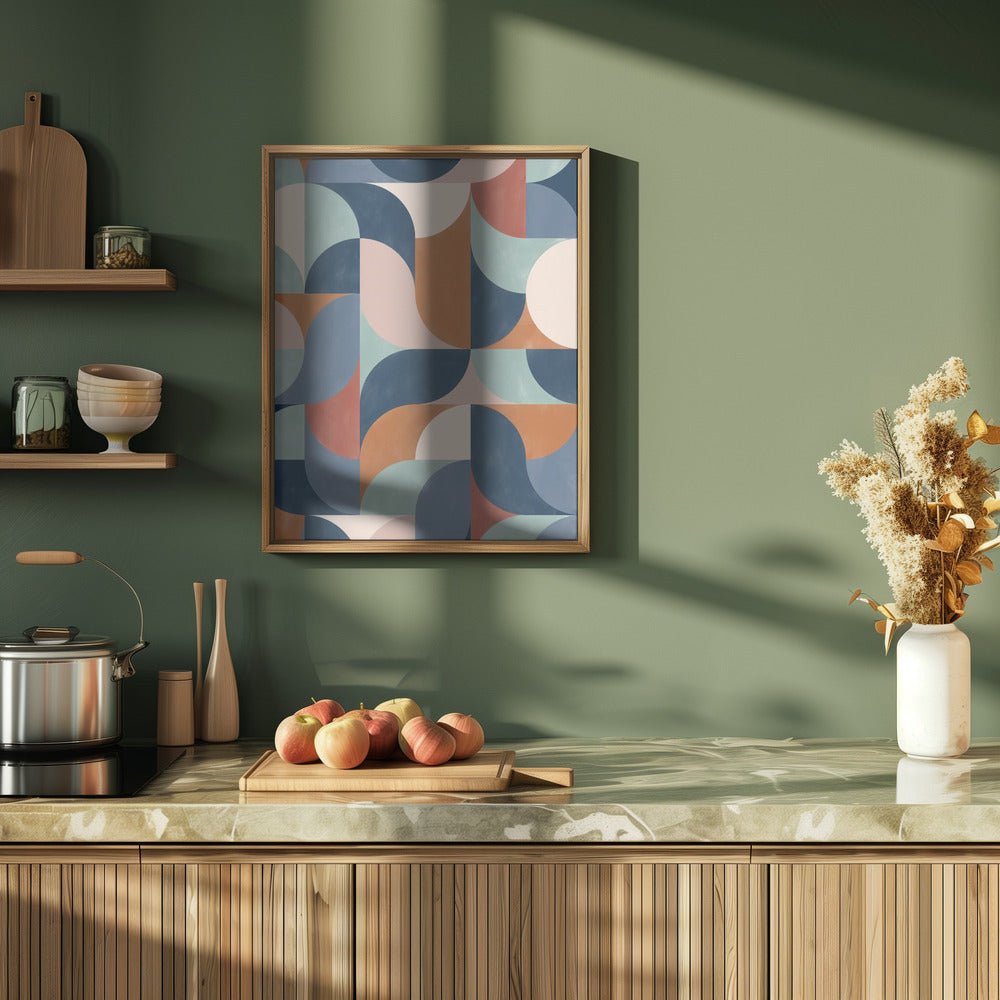 Geo Rhythm Tiles - Stretched Canvas, Poster or Fine Art Print - I Heart Wall Art - Poster Print, Canvas Print or Framed Art Print
