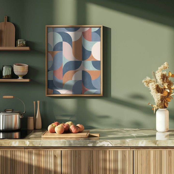 Geo Rhythm Tiles - Stretched Canvas, Poster or Fine Art Print - I Heart Wall Art - Poster Print, Canvas Print or Framed Art Print