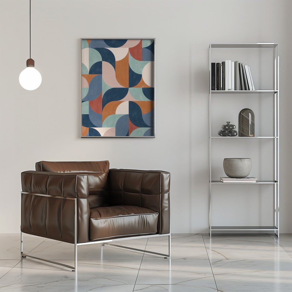 Geo Rhythm Tiles - Stretched Canvas, Poster or Fine Art Print - I Heart Wall Art - Poster Print, Canvas Print or Framed Art Print