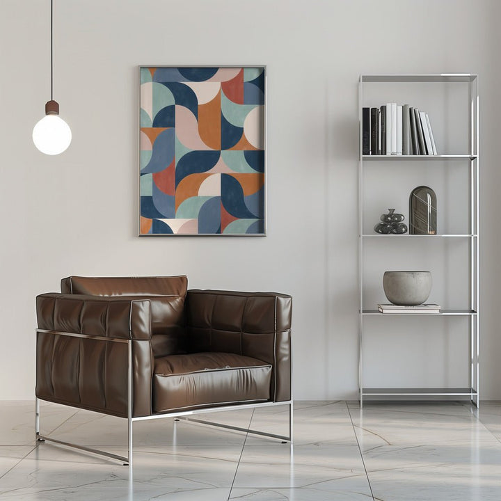 Geo Rhythm Tiles - Stretched Canvas, Poster or Fine Art Print - I Heart Wall Art - Poster Print, Canvas Print or Framed Art Print