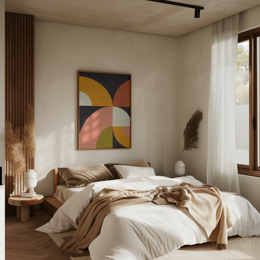 Geo Shapes Fall 21 Geo - Stretched Canvas, Poster or Fine Art Print I Heart Wall Art