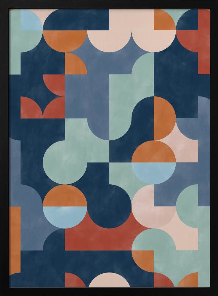 Geometric Abstract With Vibrant Colors - Stretched Canvas, Poster or Fine Art Print - I Heart Wall Art - Poster Print, Canvas Print or Framed Art Print