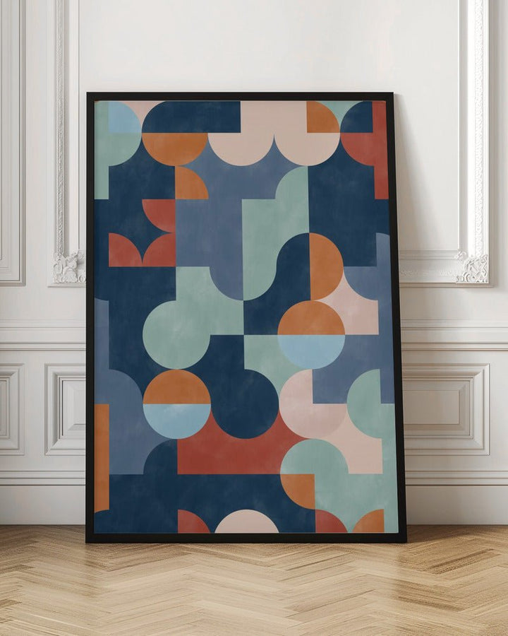 Geometric Abstract With Vibrant Colors - Stretched Canvas, Poster or Fine Art Print - I Heart Wall Art - Poster Print, Canvas Print or Framed Art Print