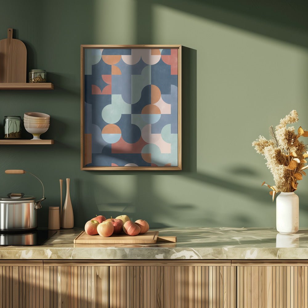 Geometric Abstract With Vibrant Colors - Stretched Canvas, Poster or Fine Art Print - I Heart Wall Art - Poster Print, Canvas Print or Framed Art Print
