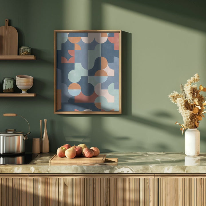 Geometric Abstract With Vibrant Colors - Stretched Canvas, Poster or Fine Art Print - I Heart Wall Art - Poster Print, Canvas Print or Framed Art Print