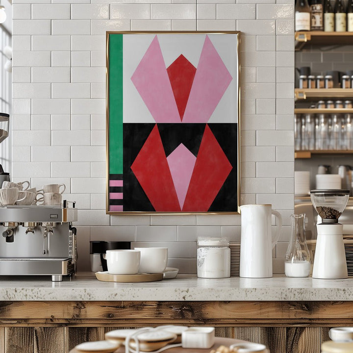 Geometric Artworkwith Triangles And Rectangles - Stretched Canvas, Poster or Fine Art Print - I Heart Wall Art - Poster Print, Canvas Print or Framed Art Print