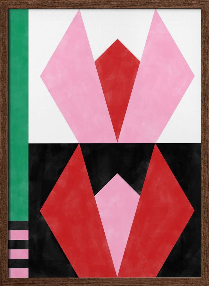 Geometric Artworkwith Triangles And Rectangles - Stretched Canvas, Poster or Fine Art Print - I Heart Wall Art - Poster Print, Canvas Print or Framed Art Print