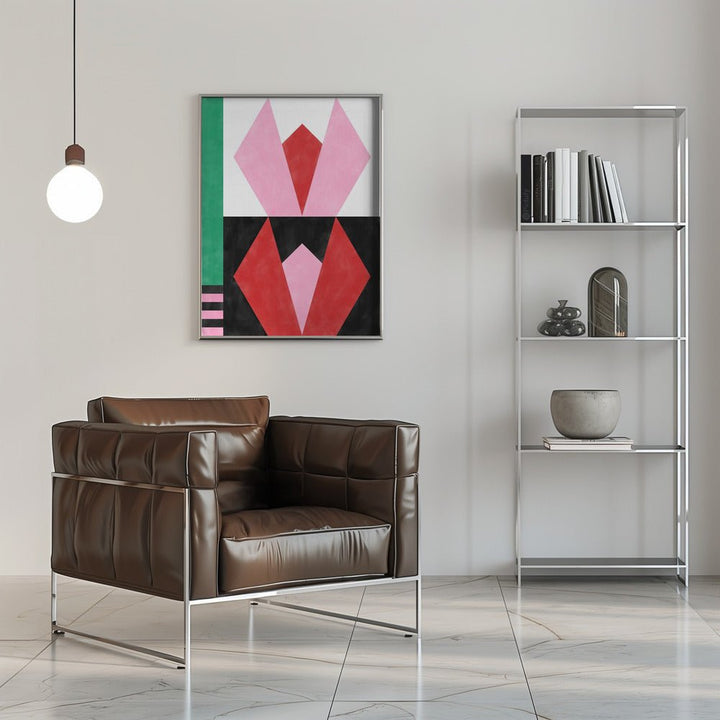 Geometric Artworkwith Triangles And Rectangles - Stretched Canvas, Poster or Fine Art Print - I Heart Wall Art - Poster Print, Canvas Print or Framed Art Print