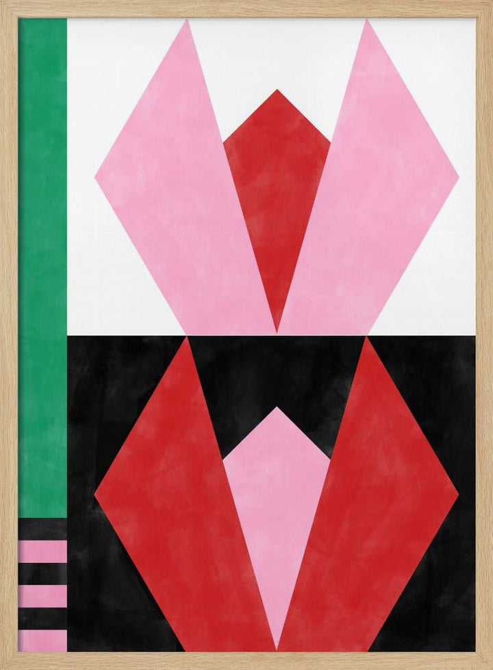 Geometric Artworkwith Triangles And Rectangles - Stretched Canvas, Poster or Fine Art Print - I Heart Wall Art - Poster Print, Canvas Print or Framed Art Print