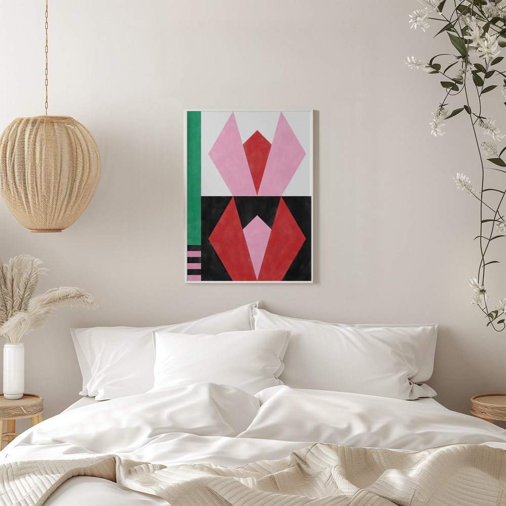 Geometric Artworkwith Triangles And Rectangles - Stretched Canvas, Poster or Fine Art Print - I Heart Wall Art - Poster Print, Canvas Print or Framed Art Print