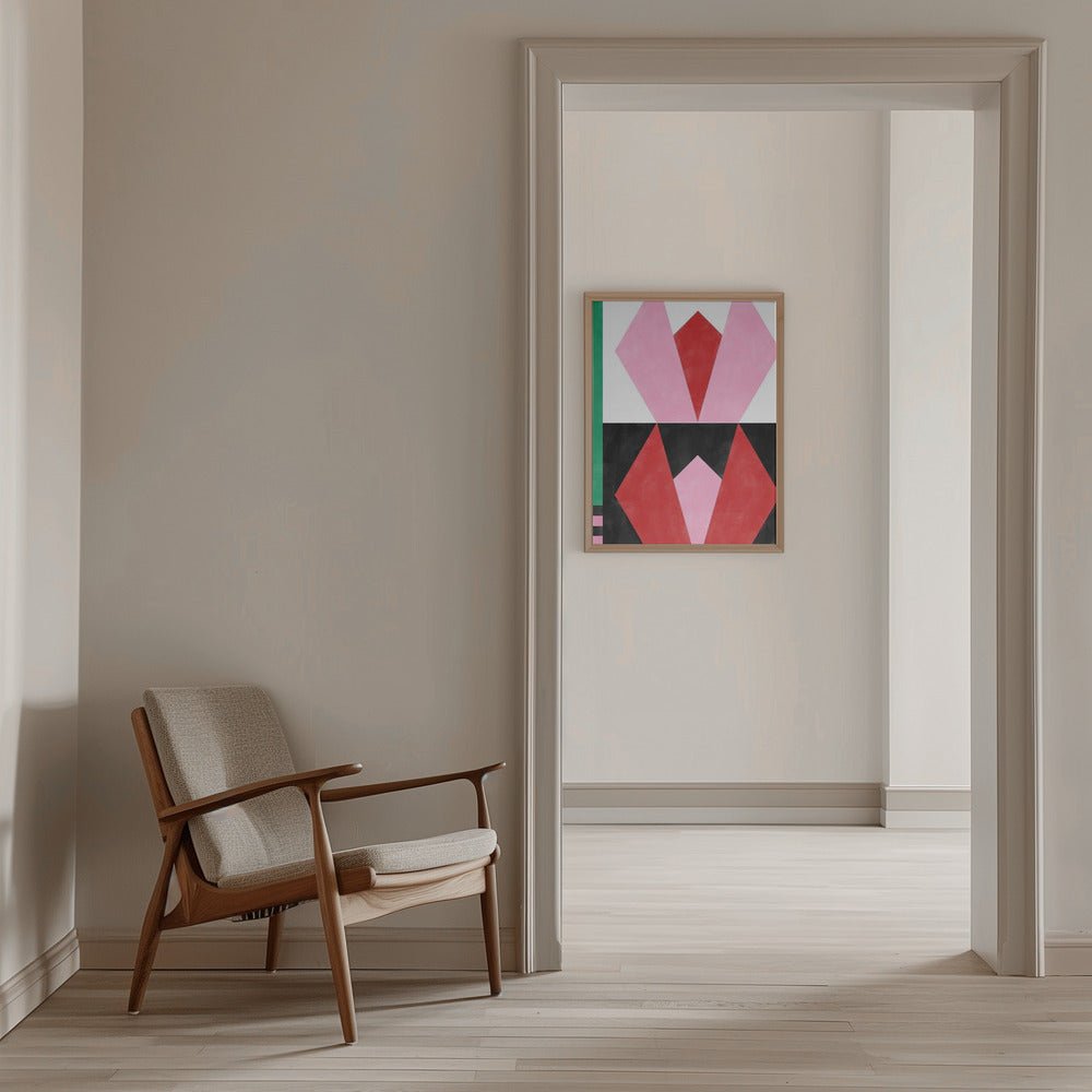 Geometric Artworkwith Triangles And Rectangles - Stretched Canvas, Poster or Fine Art Print - I Heart Wall Art - Poster Print, Canvas Print or Framed Art Print
