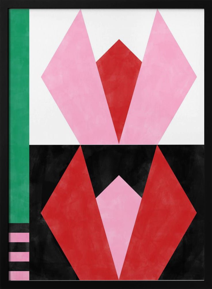Geometric Artworkwith Triangles And Rectangles - Stretched Canvas, Poster or Fine Art Print - I Heart Wall Art - Poster Print, Canvas Print or Framed Art Print