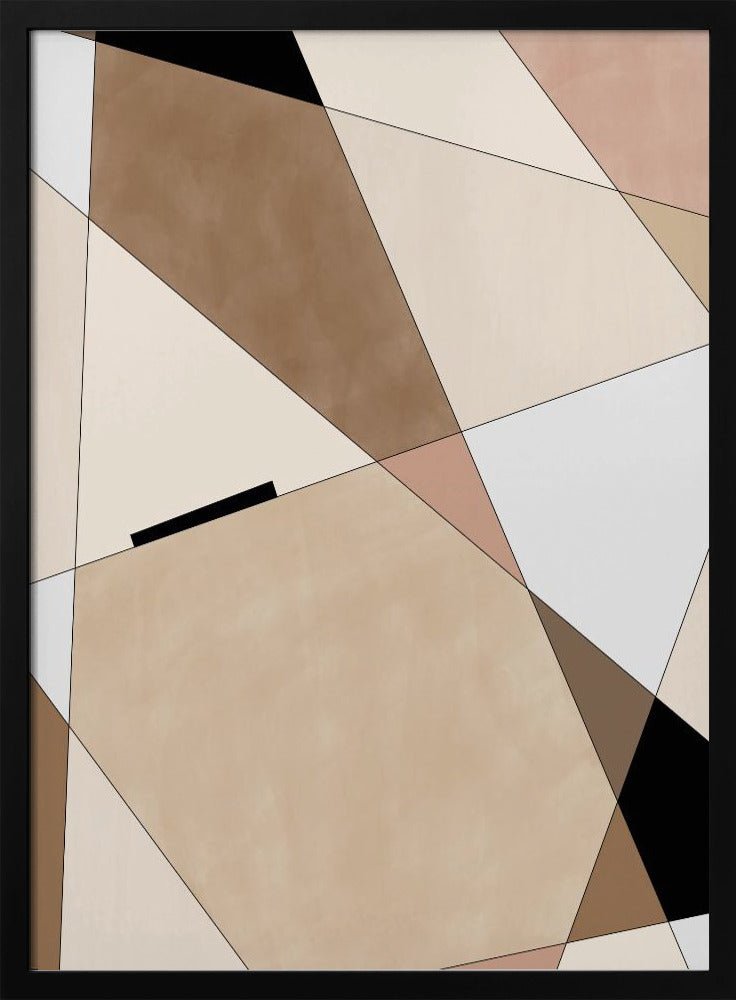 Geometric Beige art - Stretched Canvas, Poster or Fine Art Print - I Heart Wall Art - Poster Print, Canvas Print or Framed Art Print