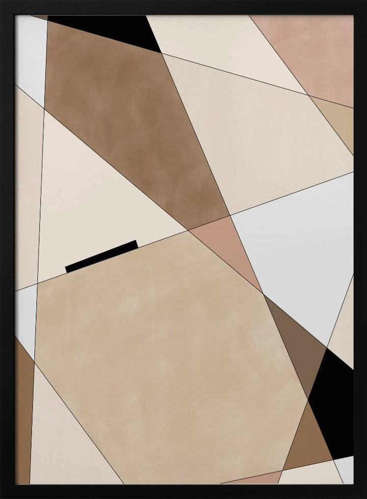 Geometric Beige art - Stretched Canvas, Poster or Fine Art Print - I Heart Wall Art - Poster Print, Canvas Print or Framed Art Print