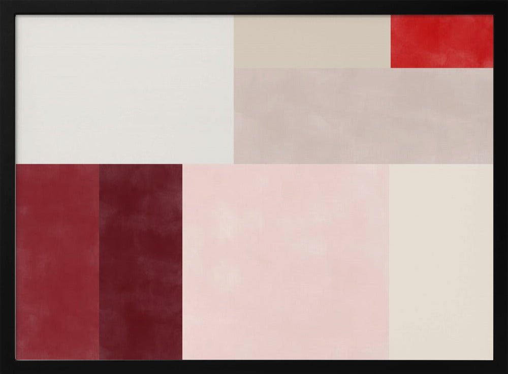 Geometric Grid of Soft Pastel Colors - Stretched Canvas, Poster or Fine Art Print - I Heart Wall Art - Poster Print, Canvas Print or Framed Art Print