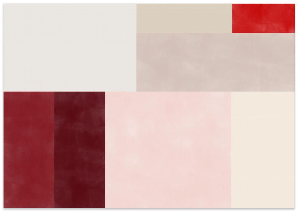 Geometric Grid of Soft Pastel Colors - Stretched Canvas, Poster or Fine Art Print - I Heart Wall Art - Poster Print, Canvas Print or Framed Art Print
