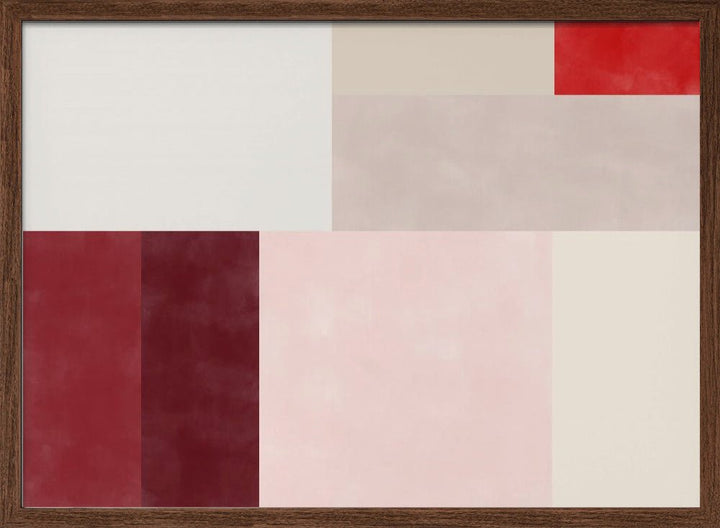 Geometric Grid of Soft Pastel Colors - Stretched Canvas, Poster or Fine Art Print - I Heart Wall Art - Poster Print, Canvas Print or Framed Art Print