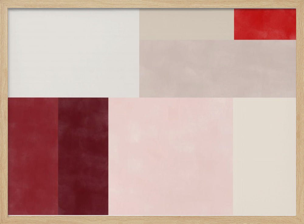 Geometric Grid of Soft Pastel Colors - Stretched Canvas, Poster or Fine Art Print - I Heart Wall Art - Poster Print, Canvas Print or Framed Art Print