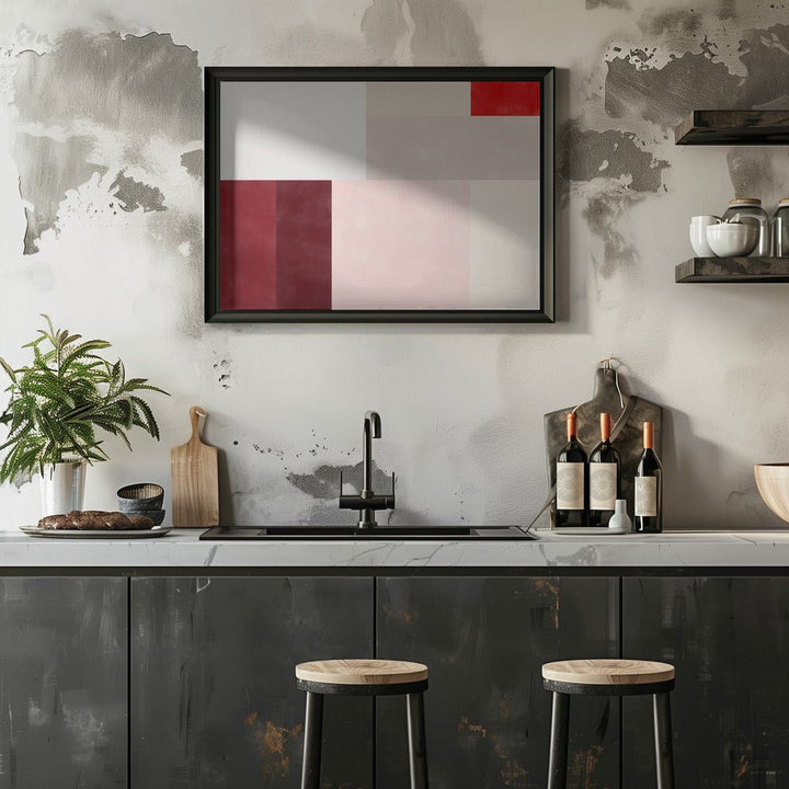 Geometric Grid of Soft Pastel Colors - Stretched Canvas, Poster or Fine Art Print - I Heart Wall Art - Poster Print, Canvas Print or Framed Art Print