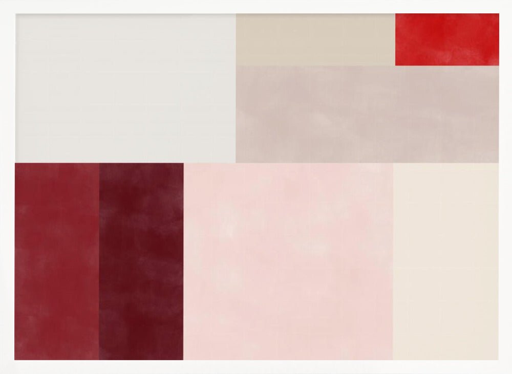 Geometric Grid of Soft Pastel Colors - Stretched Canvas, Poster or Fine Art Print - I Heart Wall Art - Poster Print, Canvas Print or Framed Art Print