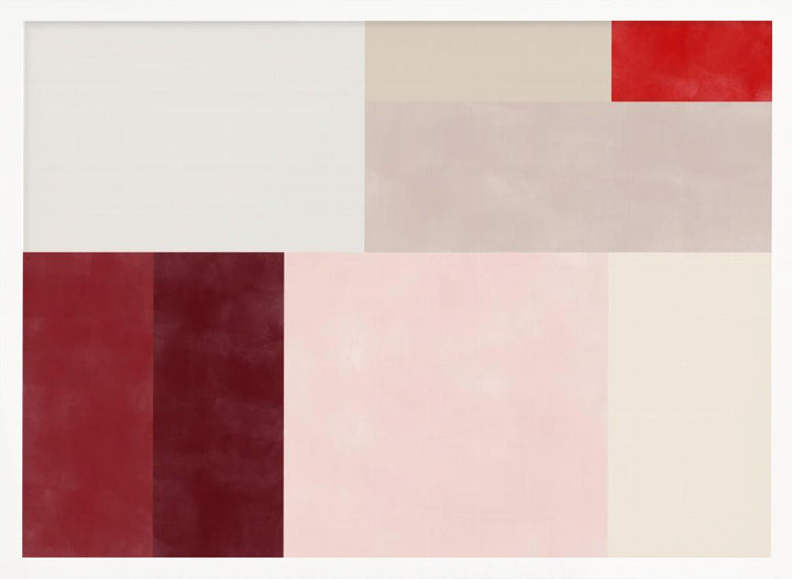 Geometric Grid of Soft Pastel Colors - Stretched Canvas, Poster or Fine Art Print - I Heart Wall Art - Poster Print, Canvas Print or Framed Art Print
