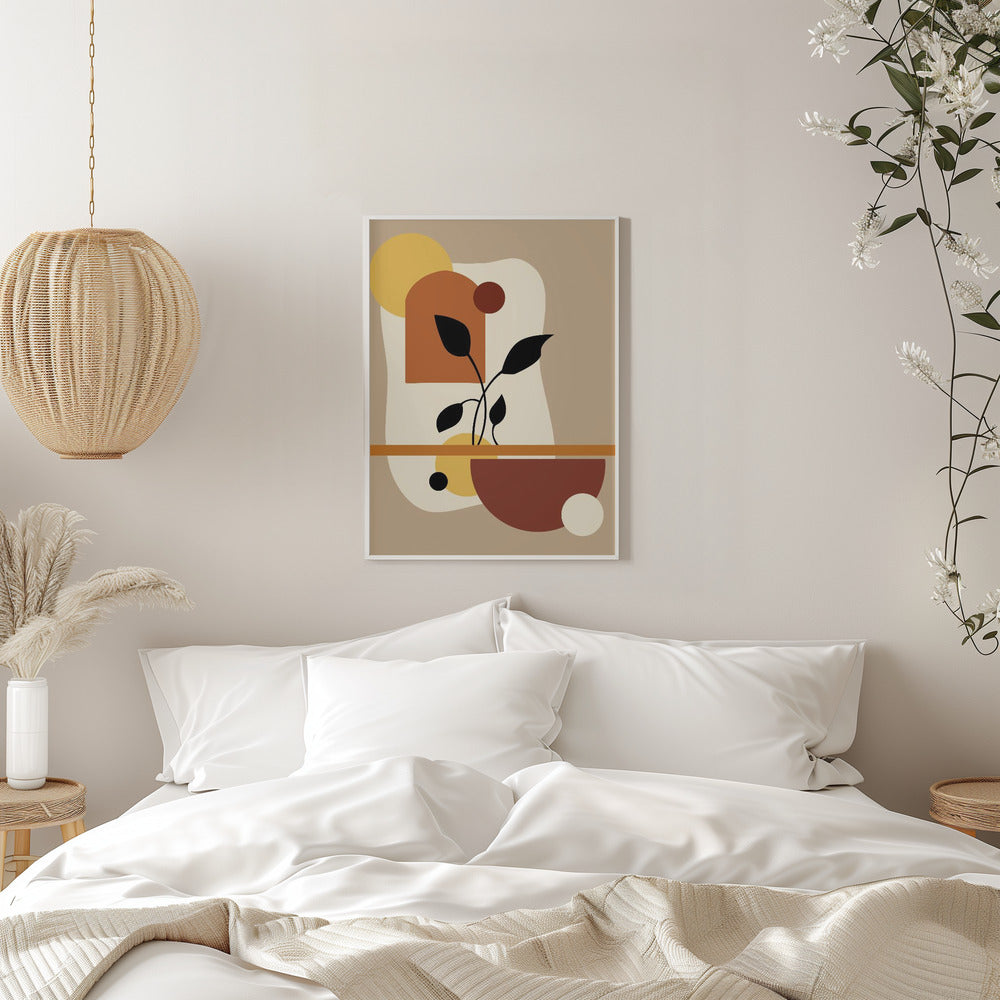 Geometric Modern Art - Stretched Canvas, Poster or Fine Art Print I Heart Wall Art