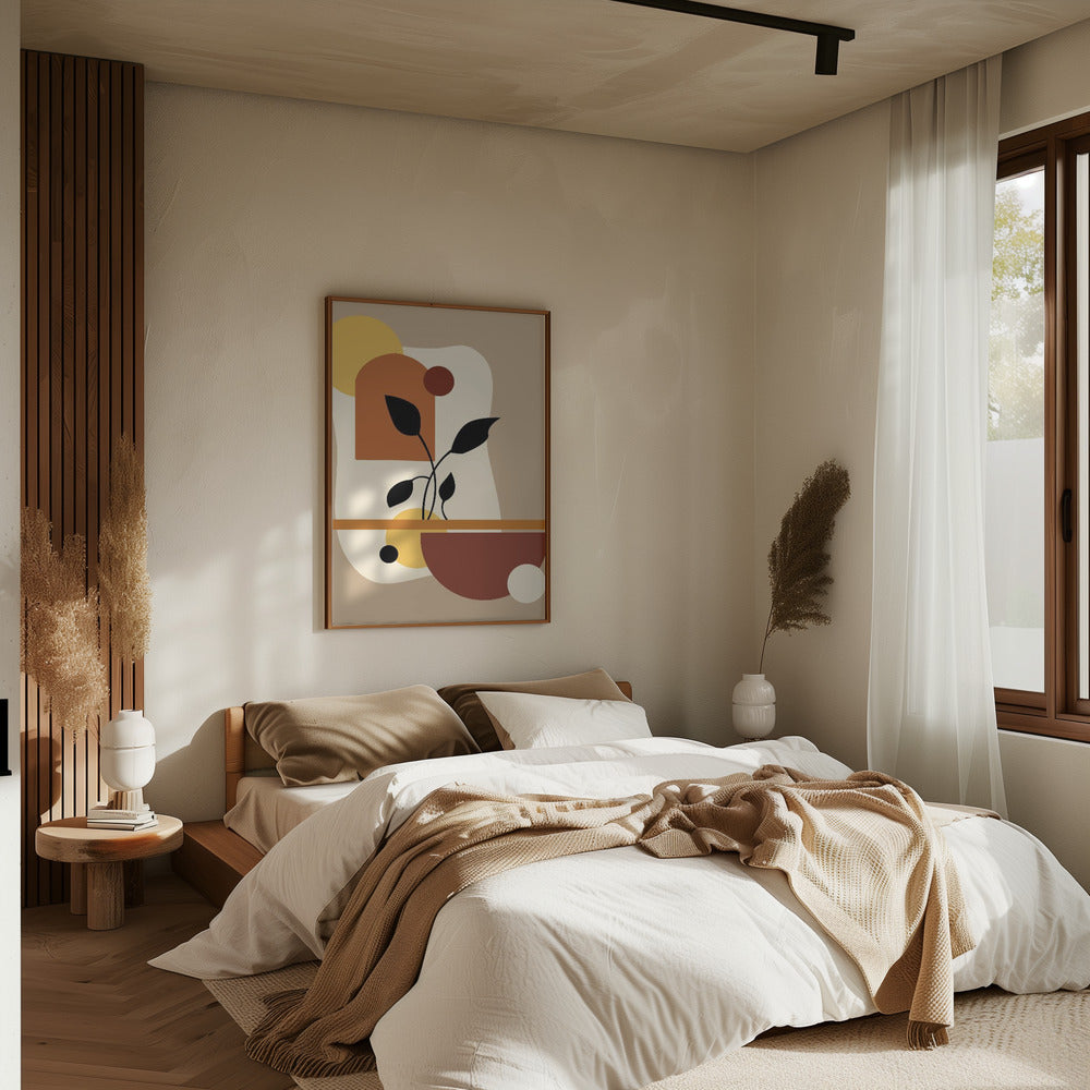 Geometric Modern Art - Stretched Canvas, Poster or Fine Art Print I Heart Wall Art