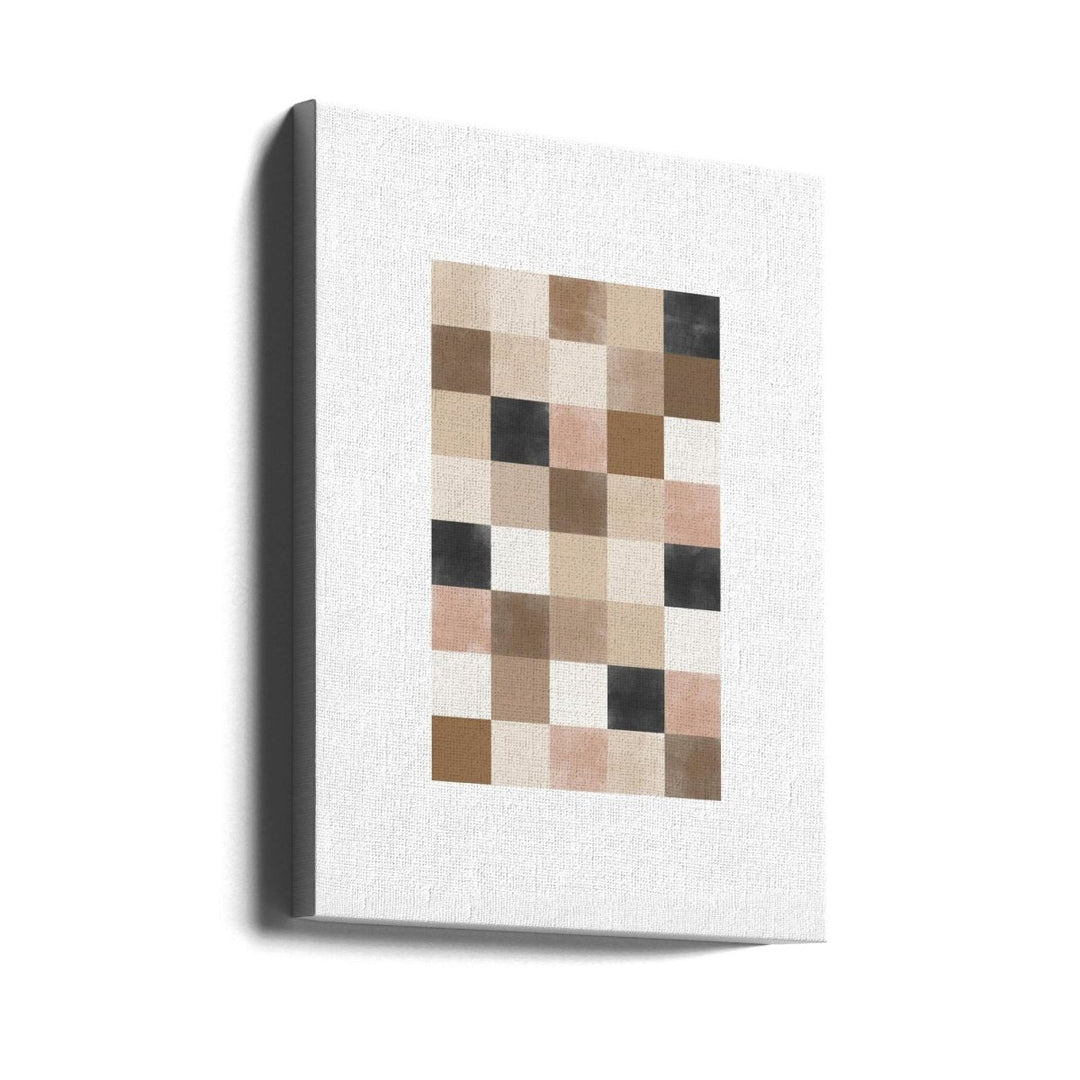 Geometric Pattern of Muted Earthy Tones - Stretched Canvas, Poster or Fine Art Print - I Heart Wall Art - Poster Print, Canvas Print or Framed Art Print