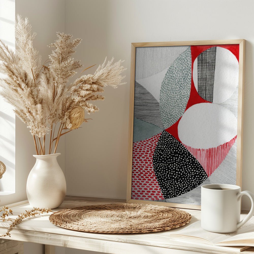 Geometric Patterns And Vivid Colors - Stretched Canvas, Poster or Fine Art Print - I Heart Wall Art - Poster Print, Canvas Print or Framed Art Print