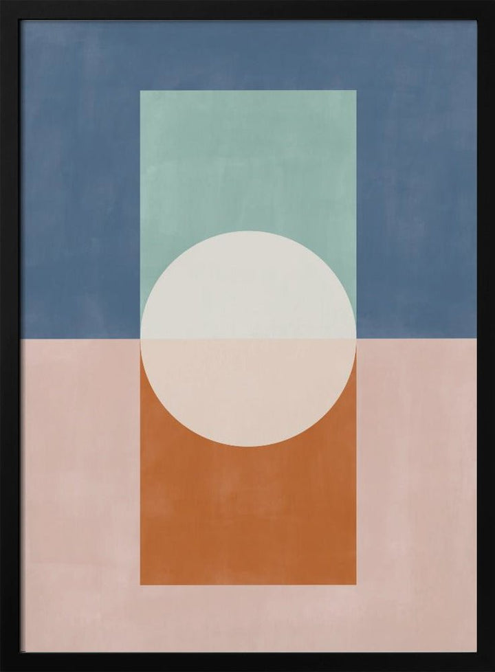 Geometric Shapes And A Muted Color Palette - Stretched Canvas, Poster or Fine Art Print - I Heart Wall Art - Poster Print, Canvas Print or Framed Art Print