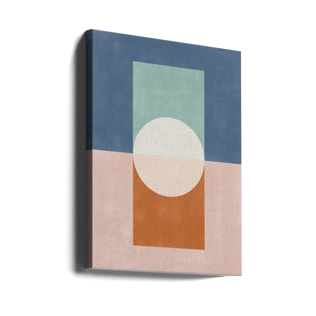 Geometric Shapes And A Muted Color Palette - Stretched Canvas, Poster or Fine Art Print - I Heart Wall Art - Poster Print, Canvas Print or Framed Art Print