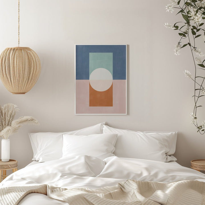 Geometric Shapes And A Muted Color Palette - Stretched Canvas, Poster or Fine Art Print - I Heart Wall Art - Poster Print, Canvas Print or Framed Art Print